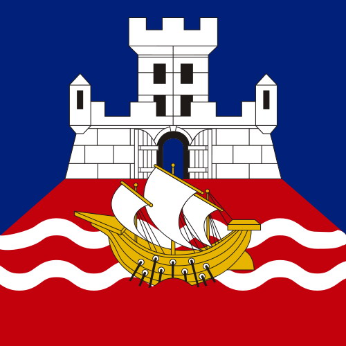Флаг Белграда, столицы Сербии