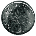 Реверс 25 бутутов Гамбии