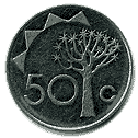 Реверс 50 центов Намибии