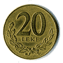 Реверс 20 лек Албании