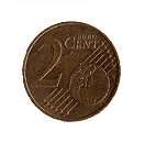 Аверс 2 евроцента Бельгии