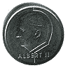 Аверс 1 франк Бельгии