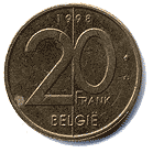 Реверс 20 франков Бельгии