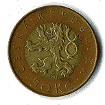 Аверс 50 крон Чехии