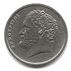 Аверс 10 драхм Греции