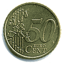 Аверс 50 евроцентов Ирландии