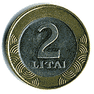 Реверс 2 лита Литвы