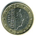 Реверс 1 евро Люксембурга