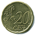Аверс 20 евроцентов Нидерландов