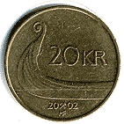 Реверс 20 крон Норвегии