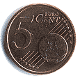 Аверс 5 евроцентов Словакии