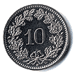 Реверс 10 сантимов Швейцарии