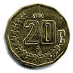 Реверс 20 сентаво Мексики