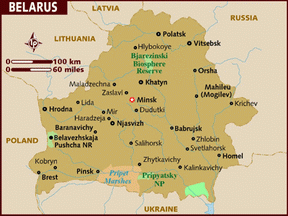 Карта Беларусь
