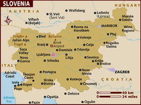 Карта Словения