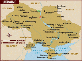 Карта Украина